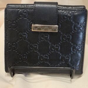 Gucci Black Guccisima Leather Wallet